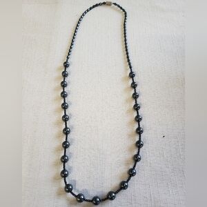 Hematite Beaded Necklace